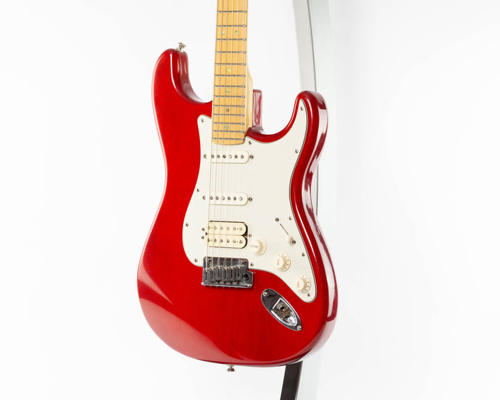 Fender American Deluxe Fat Stratocaster HSS 2000 Crimson Transparent