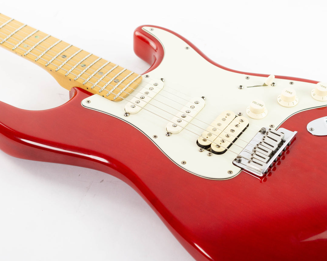Fender American Deluxe Fat Stratocaster HSS 2000 Crimson Transparent