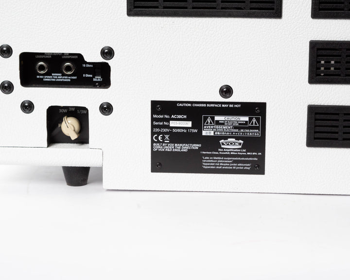 Vox AC30CH-WB Limited Edition Custom 2-Channel 30-Watt Guitar Amp Head 2017 White Bronco