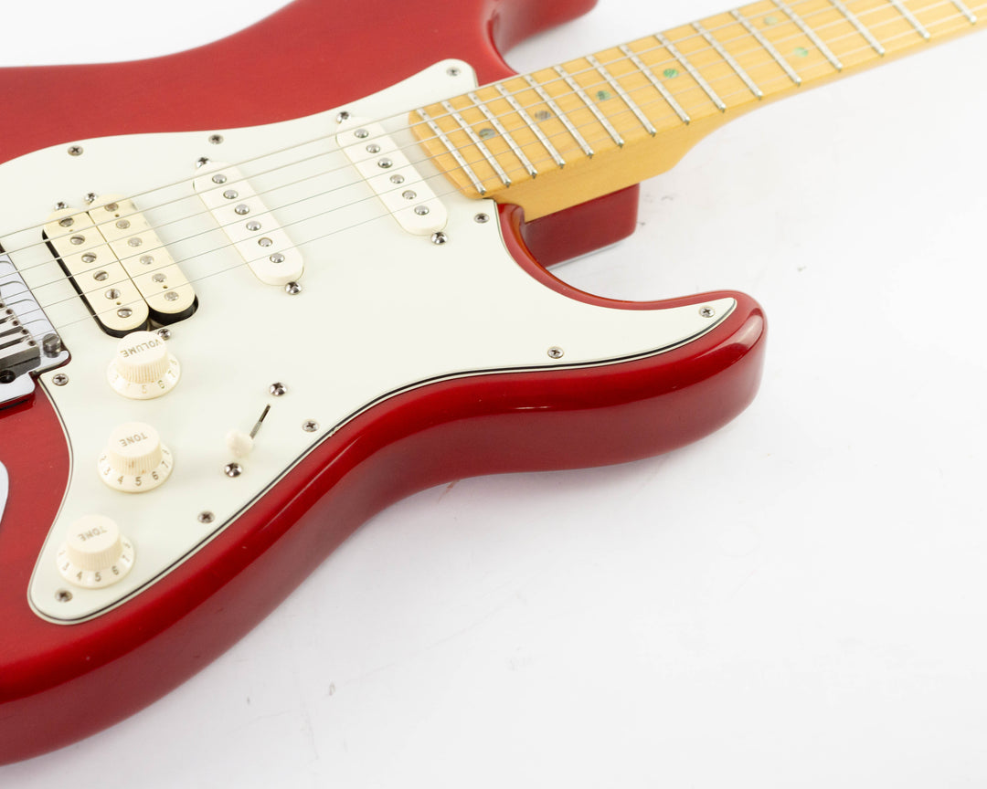Fender American Deluxe Fat Stratocaster HSS 2000 Crimson Transparent