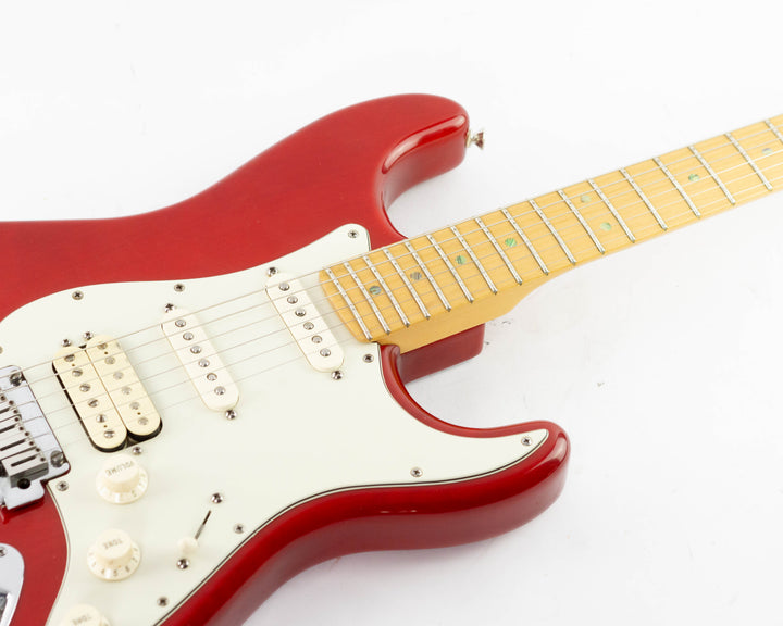 Fender American Deluxe Fat Stratocaster HSS 2000 Crimson Transparent