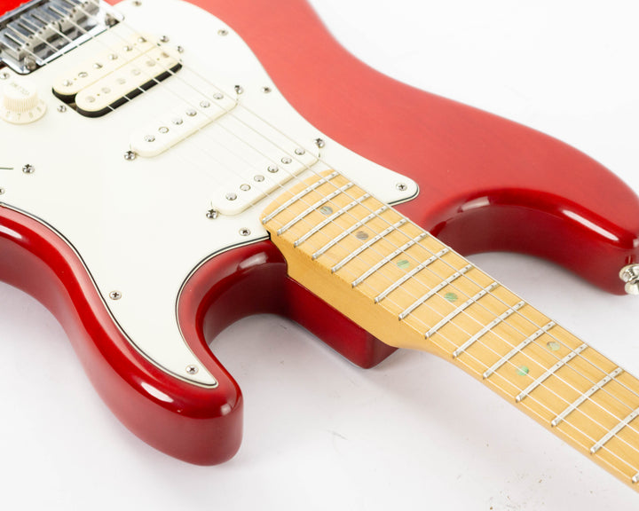 Fender American Deluxe Fat Stratocaster HSS 2000 Crimson Transparent