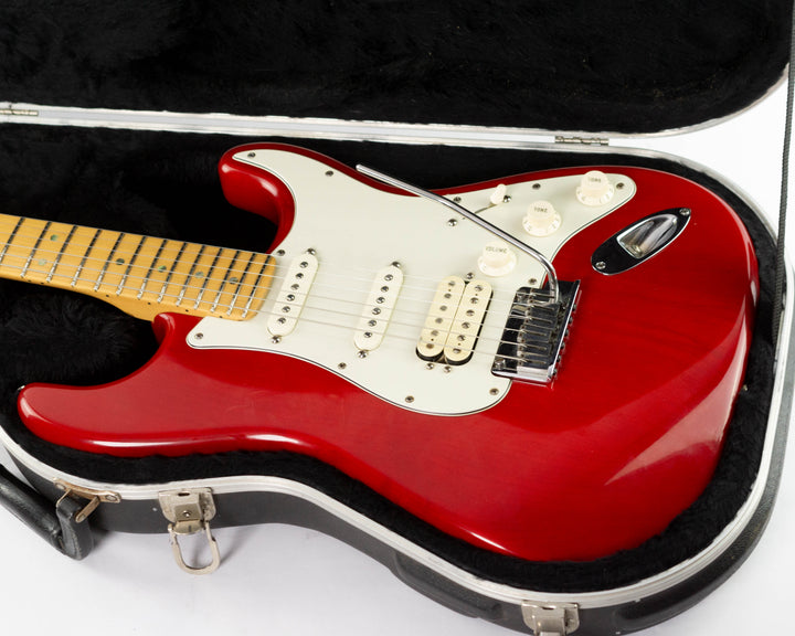 Fender American Deluxe Fat Stratocaster HSS 2000 Crimson Transparent