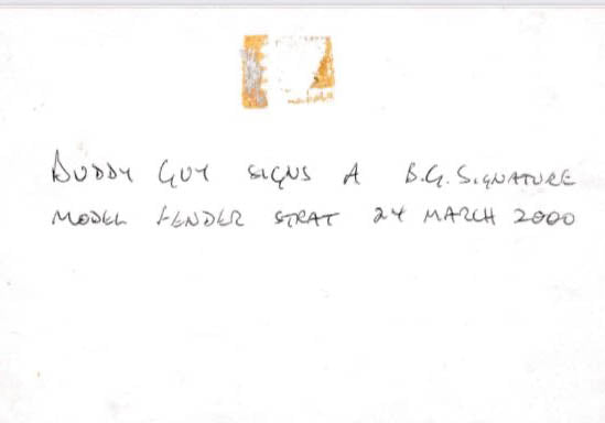 Fender Buddy Guy Signature Stratocaster 1999 Honey Blonde